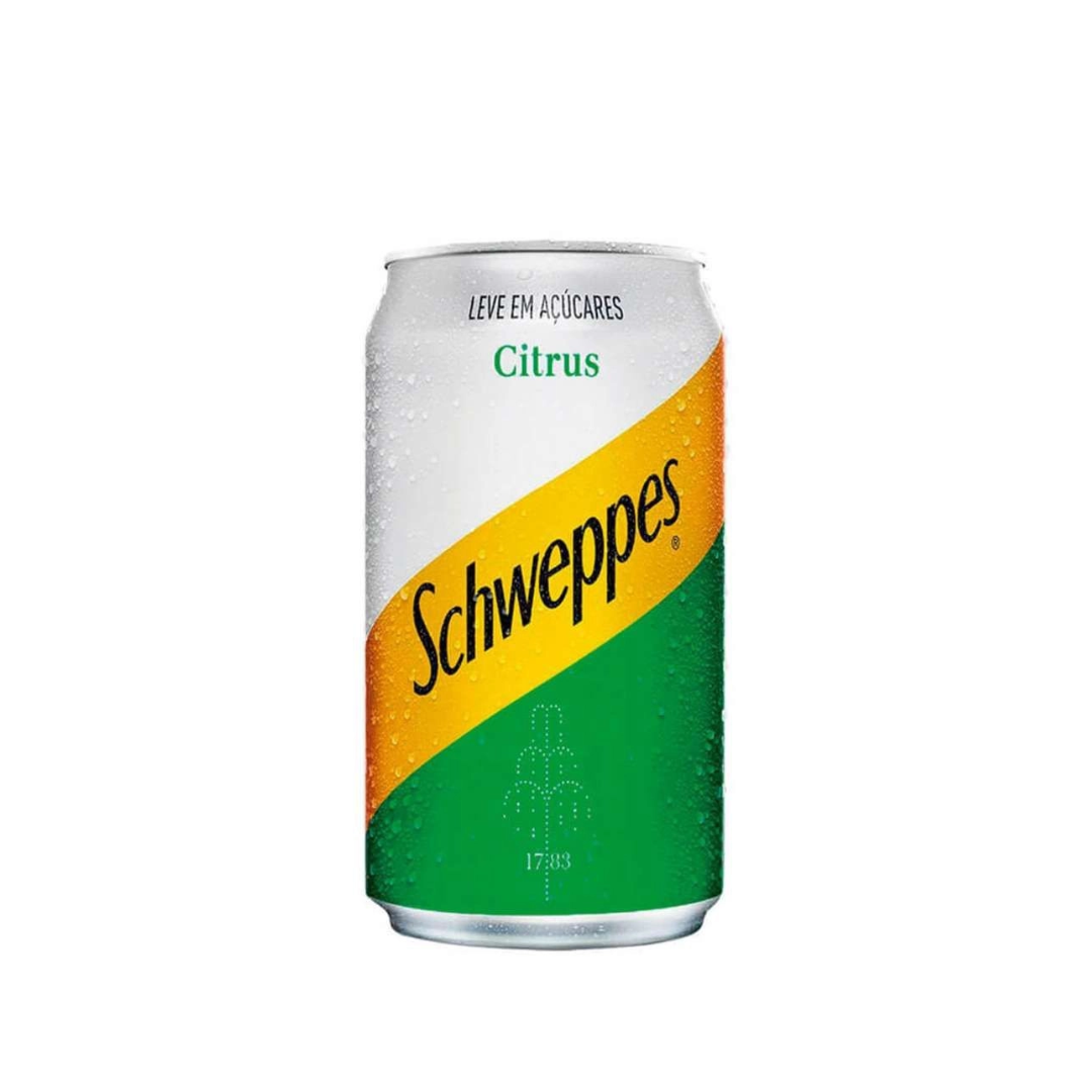 Schweppes Refrigerante Citrus sem Açúcar Lata (350ml).